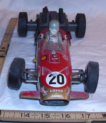 LOTUS BY FORD F-1 RACE CAR TIN BATTERY TOY 1960s JAPAN | eBay