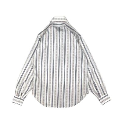 GIVENCHY All-over G logo striped long sleeve shirt, white