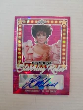 Joan Collins /10 Pink Ice SR Autograph Card 2021 Leaf Pop Century Dynasty 