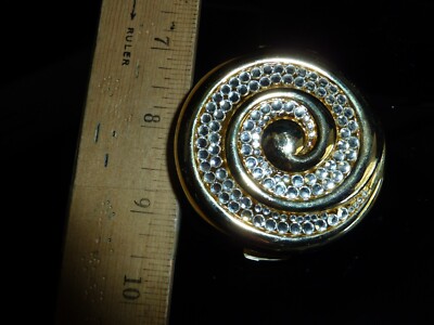 Vintage Este Lauder Spiral Sparkle Swirl Lucidity Compact 