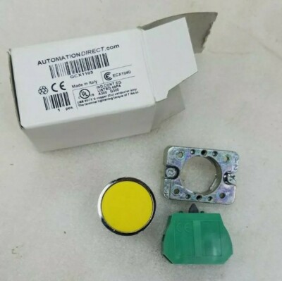 Automation Direct GCX1103 Yellow Push Button with N.O. Contact - NEW