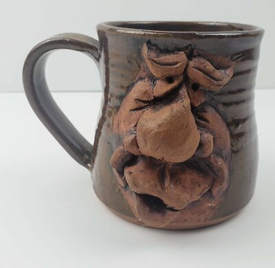 Pottery Funny Face Coffee Mug Handmade Thorson 2018 Man w/ Big Nose Lips  Ugly | eBay