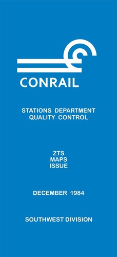 Conrail 1984 Southwest Division Zone-Track-Spot "ZTS" Maps PDF Pages on DVD - Picture 2 of 6