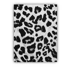 White Jaguar Framed Canvas Stretched Ready to Hang 50x40 Home decor Gift.