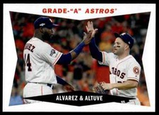 2020 Topps Archives 1960 Combo Cards Yordan Alvarez/Jose Altuve #60CC-AA R110
