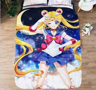 Sailor moon Anime Manga dünne Seide decke Tagesdecke Bettdecke Steppdecke Quilt