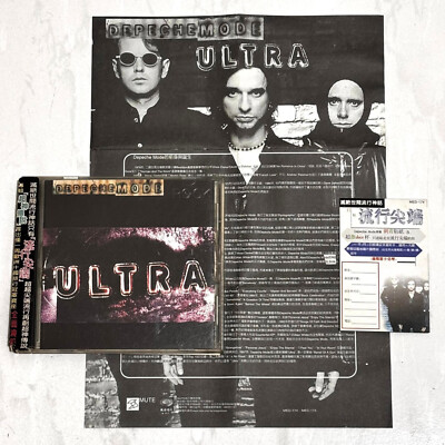 Depeche Mode 1997 Ultra Taiwan First OBI CD Album with Promo