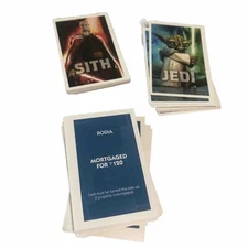 Star Wars The Clone Wars Monopoly Board Game Replacement Deeds, Jedi, Sith Cards