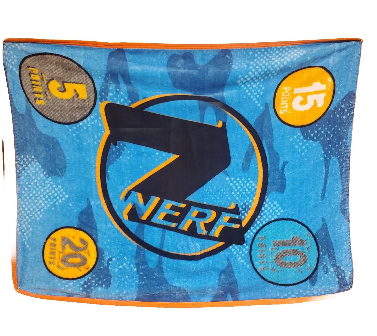 Nerf Hasbro Fleece Kids Silky Soft Throw Plush Bedding Microfiber Blanket Blue