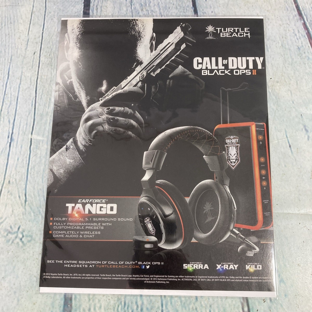 2012 Call of Duty Black Ops Ear Force Tango Print Ad/Poster Art Magazine  Page