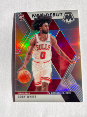2019 PANINI MOSAIC COBY WHITE RC #264 SILVER PRIZM NBA DEBUT
