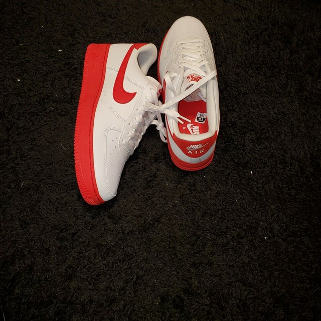 air force 1 low red white