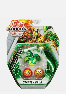  Bakugan Geogan Rising Starter Pack Pincitaur Ultra Spartillion Ferascal NEW
