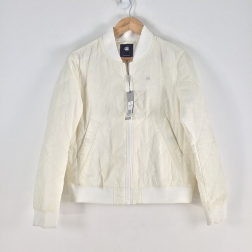 NEW G-star Raw womens deline quilted padded slim bomber jacket size L 091979