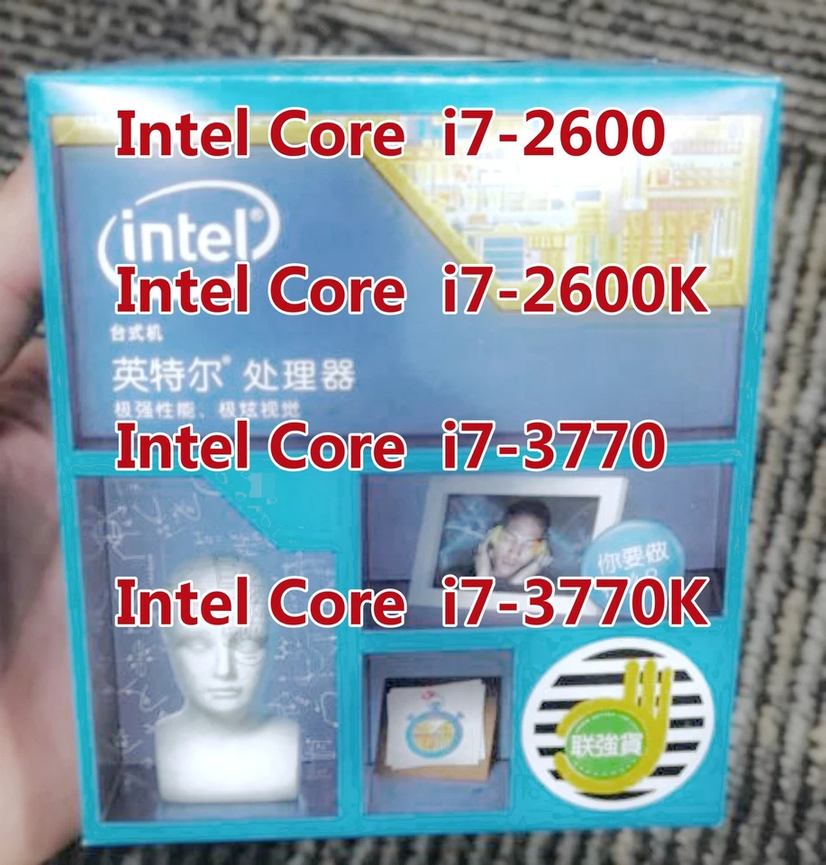 Brand new boxed Intel Core i7-2600 i7-2600K i7-3770 i7-3770K CPU Processor - Image 2 of 2