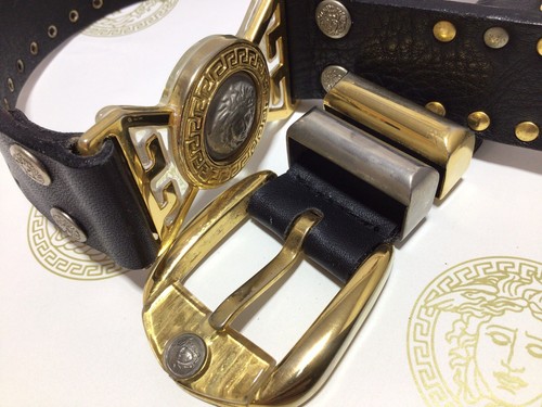 GIANNI VERSACE Men’s BELT w/ MEDUSAS / Designer By Versace Himself - Picture 17 of 18