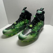 Under Armour Men s Sz 10 UA Spotlight Lux MC LE Slime Green Football Cleats NEW