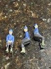 3 Cast Iron  Toy Driver/ Riders  firemen/ Johollico? — photo 3