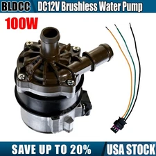 100W 12V Brushless Car Circulation Pump High Flow Electric Additional Water Pump