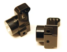 STRC 91418-T0BK Team Associated DR10 BLACK ALUMINUM 0° Toe-In Rear Hub Carriers 