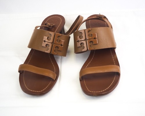 Tory Burch Tan Leather Strap Sandals with Small Heel Women's Size 10.5 M - Picture 2 of 21
