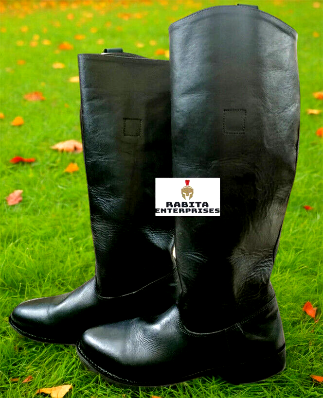 WWII GERMAN OFFICER LEATHER JACK BOOTS US 6 to 15 | eBay