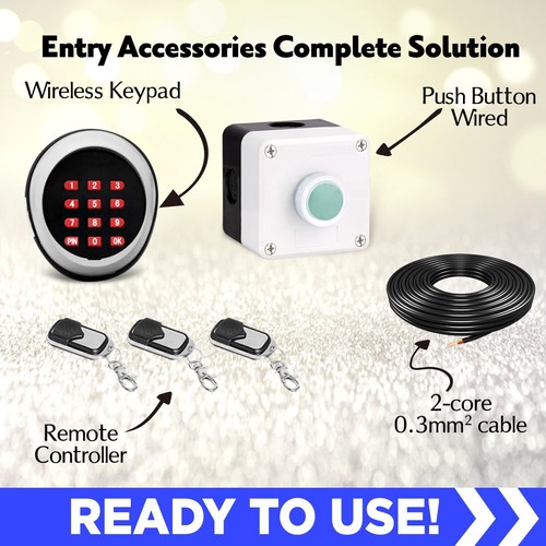 Kenner Farm Full Solar Heavy Duty Swing Gate Opener Remote Keypad Pushbutton Au - Picture 4 of 13