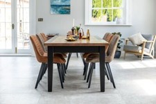 METAL EDGED DINING TABLE ZINC OR COPPER EDGE RESTAURANT TABLE