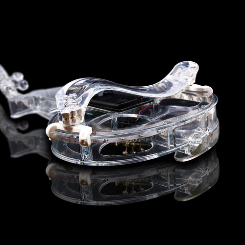 Electric Violin 4/4 Transparent Crystal Acrylic Body 3 Colors Led Light Case Bow - Picture 6 of 9