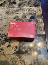 Lot of 10 Verizon Wireless NFC Nano 4G LTE SIM Cards