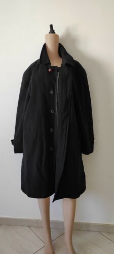 Abrigo Cachemira Vintage Burberry London Negro Para Hombre Trinchera Botonada TALLA 50 - Imagen 2 de 12