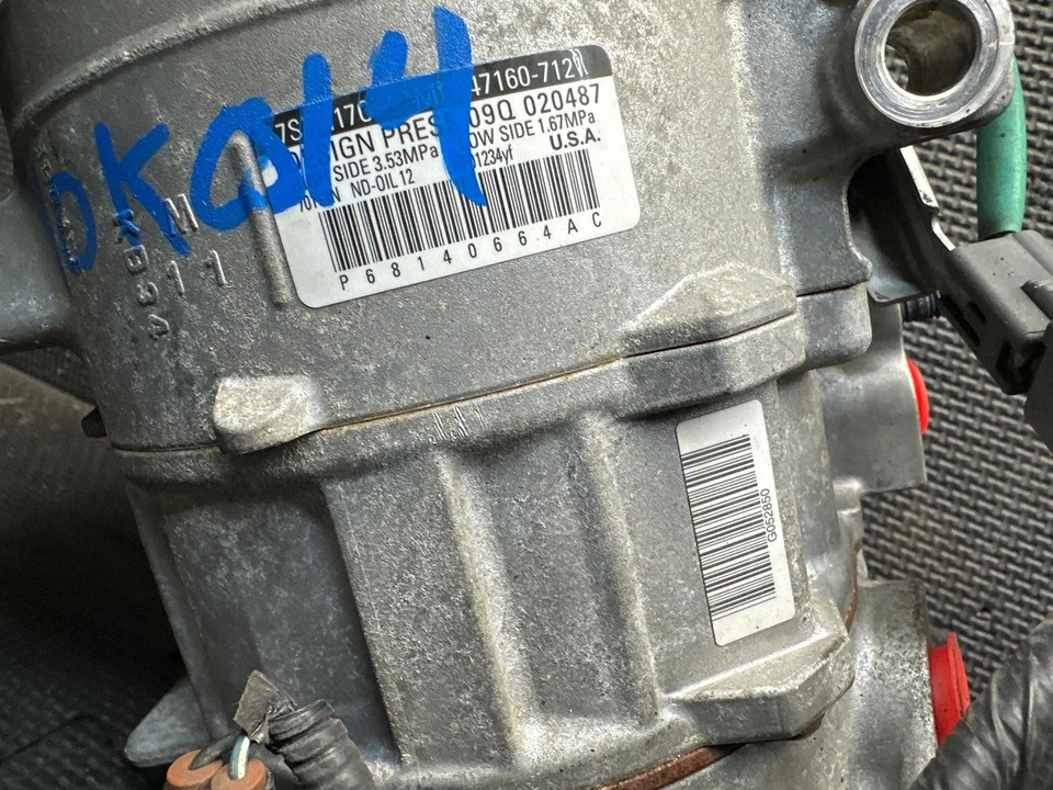 Compresor de aire acondicionado Dodge Ram 1500 Laramie 5,7 L 14 15 16 17 18 19 20 21 22 23 OEM Foto 2 de 4