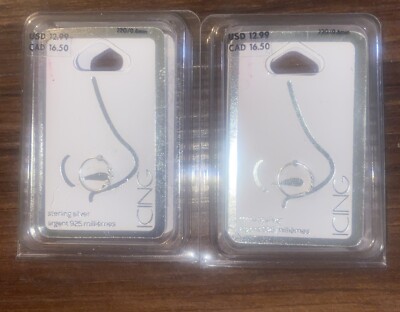 Nose Piercings from Claire's Icing Sterling Silver Lot Of Fee