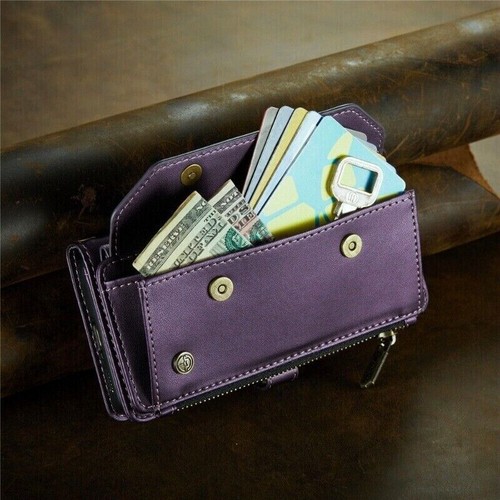 Luxury Card Wallet Zipper Cover Case For A15 A35 A55 A04 A54 A32 A33 A53 A50 - Picture 78 of 83