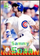 1995 Pacific Latinos Destacados Sammy Sosa Baseball Insert Card #33 Chicago Cubs