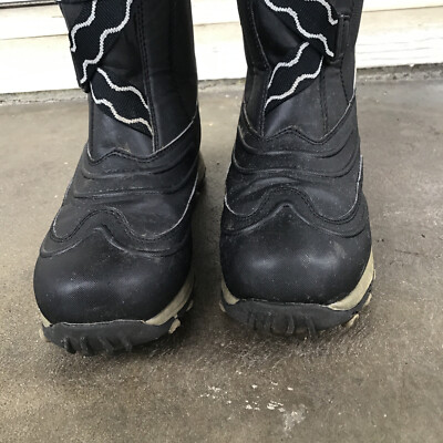 Bottes d'hiver Youth's LL Bean - sangle neige noire 251947