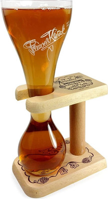 Kwak Pauwel 33cl Belgisches Bierglas mit Holzständer Brandneu Ritzenhoff