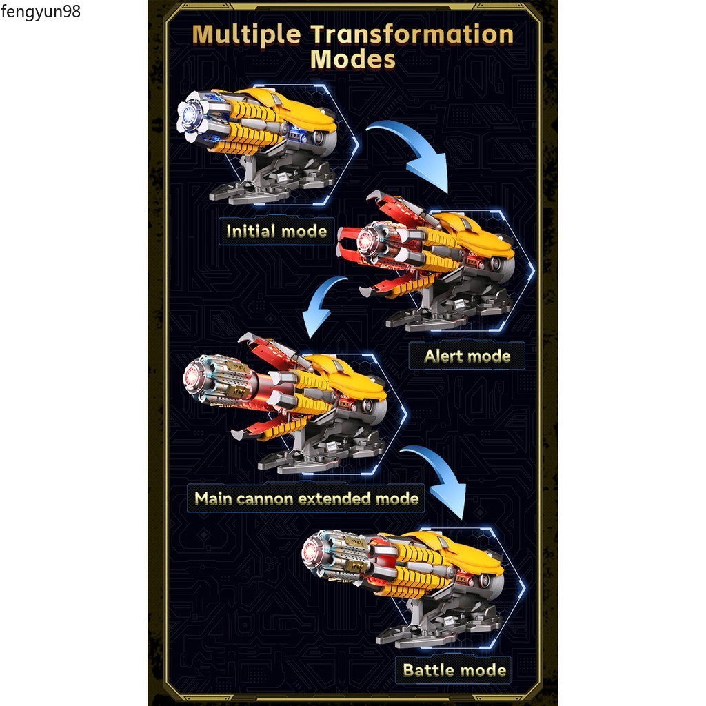 HIPLAY Killerbody Transformers CosPlay Bumblebee Hand Cannon 1:1 Wearable - Thumbnail 6