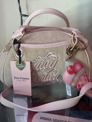 Juicy Couture Sugar Rush Satchel Buff Beige New with Tags + Ice Cream Keychain
