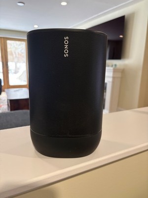 Sonos Move - Gen 1 / Black with AC/Wall Charging Base and Power Cord