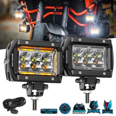 2Pcs LED Flood Light Off Road Driving Fog Lamp IP68 for Truck Motorcycle ATV SUV