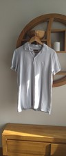 Henri Lloyd Mens Light Grey Short Sleeve TShirt 3 Button Fastening Size Medium
