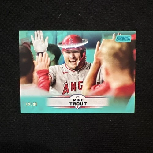2025 Topps Stadium Club Mike Trout /99 Teal Variation
