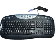 Logitech  Elite Keyboard Wired  USB  Ergonomic & Mouse M-BJ58 TESTED WORKS COMBO