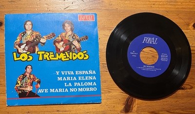 Y Viva España + Maria Elena + La Paloma - Los Tremendos, 7'' Single AUTOGRAMME