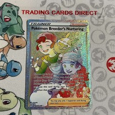 Pokémon Breeder's Nurturing 195/189 Rare Rainbow Darkness Ablaze