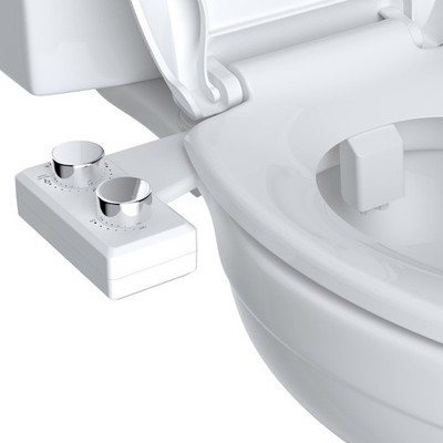 Hibbent Bidet Attachment for Toilet, Non-Electric Dual Nozzle for Frontal  Re...