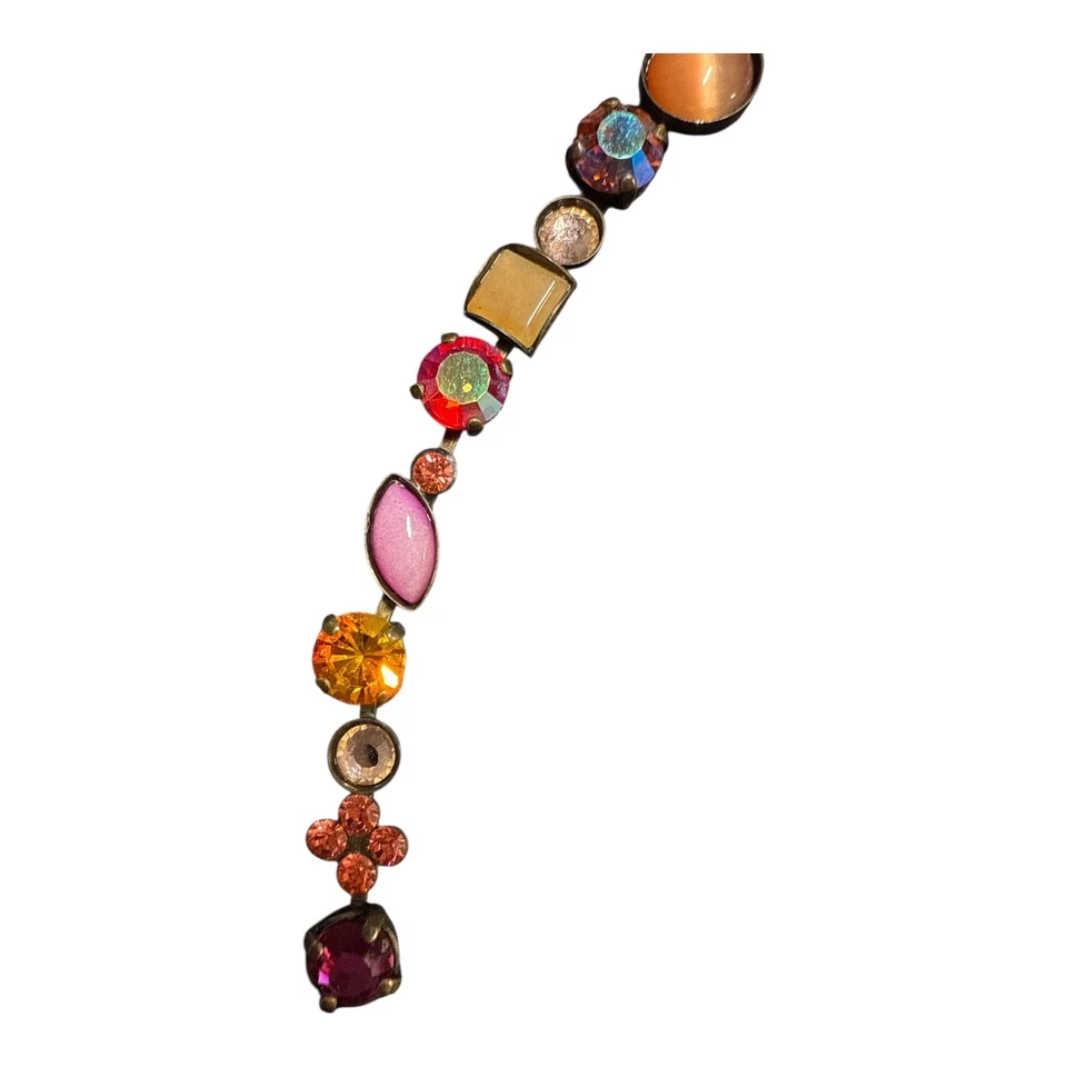 SORELI VINTAGE Dark Gold Swarovski Crystal Choker Necklace S339 - Image 4 of 4