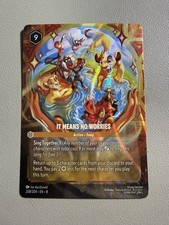 It Means No Worries Lorcana Enchanted 208204 Set 8 Reign of Jafar G2U