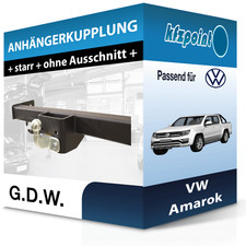 G.D.W. Anhängekupplung starr passend für VW Amarok 09.2010-05.2022 neu